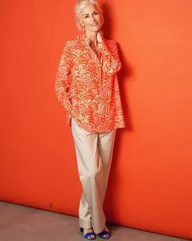 Выкройка: Блузка-рубашка А-силуэта