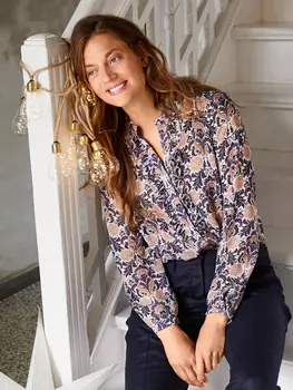 Выкройка: Блузка-рубашка прямого кроя