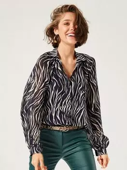 Выкройка: Блузка-рубашка с пышными рукавами