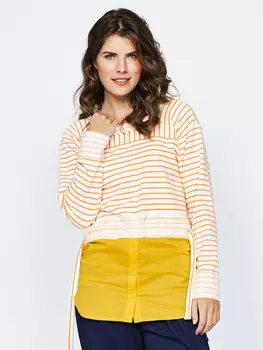 Выкройка: Блузка с эффектом «два в одном»