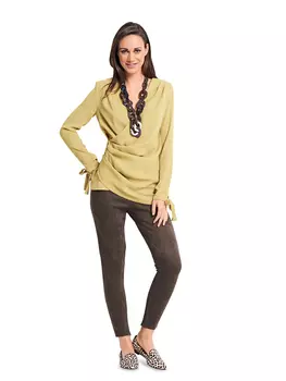 Выкройка: Блузка с эффектом запаха