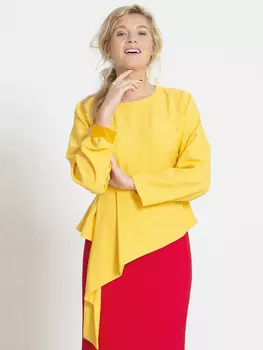 Выкройка: Блузка с асимметричной баской