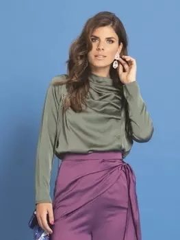 Выкройка: Блузка с асимметричной застежкой