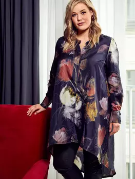 Выкройка: Блузка с асимметричным низом