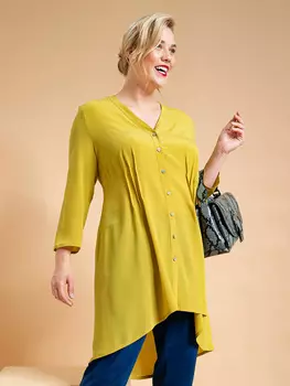 Выкройка: Блузка с асимметричным низом