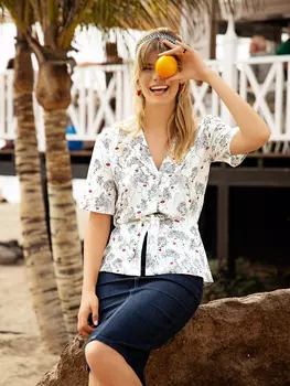 Выкройка: Блузка с баской