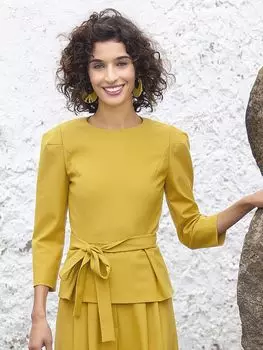 Выкройка: Блузка с баской