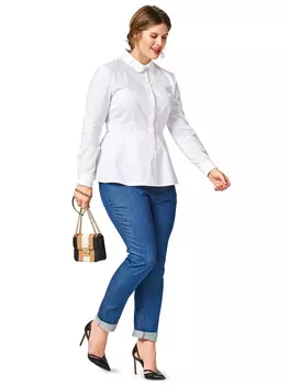 Выкройка: Блузка с баской