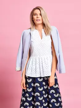 Выкройка: Блузка с баской