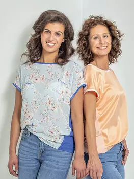 Выкройка: Блузка с цельнокроеными рукавами