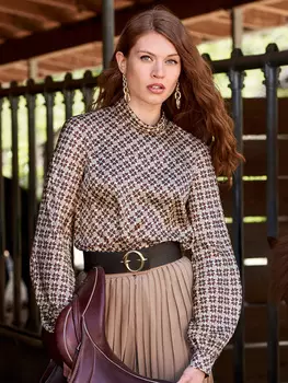 Выкройка: Блузка с цельнокроеными рукавами