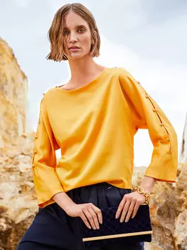 Выкройка: Блузка с цельнокроеными рукавами