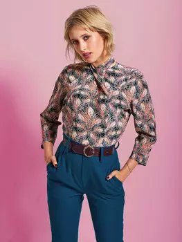 Выкройка: Блузка с цельнокроеными рукавами