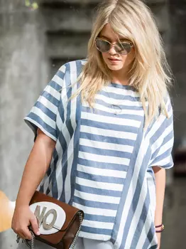 Выкройка: Блузка с цельнокроеными рукавами