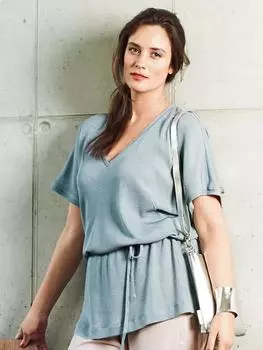 Выкройка: Блузка с цельнокроеными рукавами