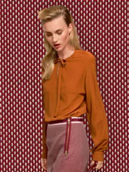 Выкройка: Блузка с цельнокроеными рукавами