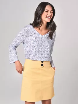 Выкройка: Блузка с длинными рукавами