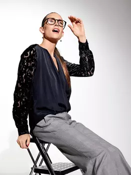 Выкройка: Блузка с драпирующимися полочками