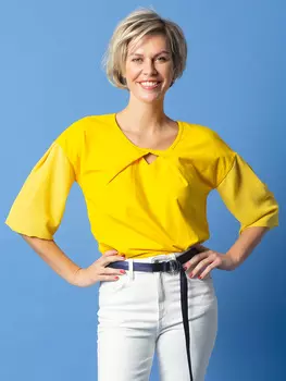 Выкройка: Блузка с двойными рукавами