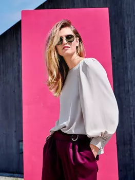 Выкройка: Блузка с фигурными проймами