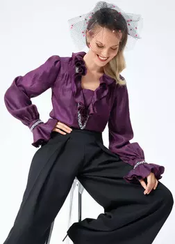 Выкройка: Блузка с глубоким вырезом