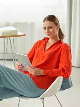 Выкройка: Блузка с глубоким вырезом