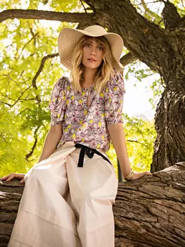 Выкройка: Блузка с каплевидным вырезом