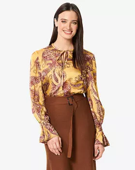 Выкройка: Блузка с каплевидным вырезом