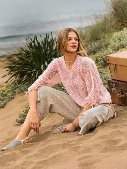 Выкройка: Блузка с круглой горловиной