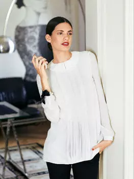 Выкройка: Блузка с круглым воротником