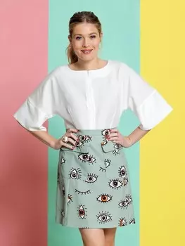 Выкройка: Блузка с манжетами размера XL