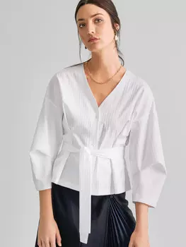 Выкройка: Блузка с обёмными рукавами