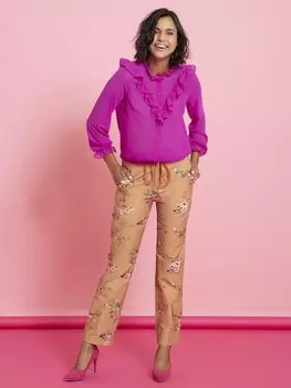 Выкройка: Блузка с оборками