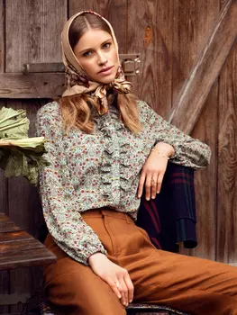 Выкройка: Блузка с оборками