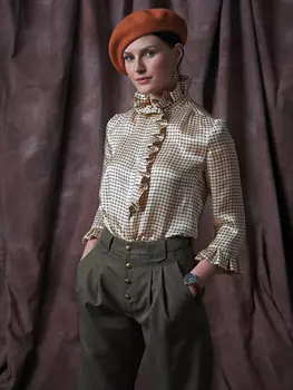 Выкройка: Блузка с оборками