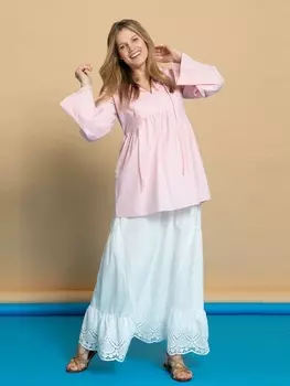 Выкройка: Блузка с оборками на рукавах