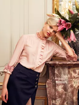 Выкройка: Блузка с оборками-складками