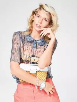 Выкройка: Блузка с отложным воротничком