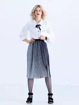 Выкройка: Блузка с отложным воротником