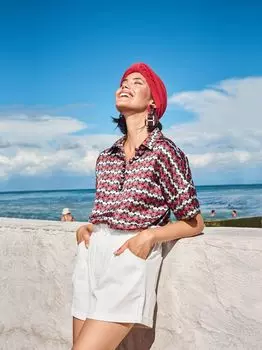 Выкройка: Блузка с приспущенными проймами