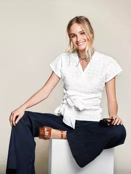 Выкройка: Блузка с приспущенными проймами