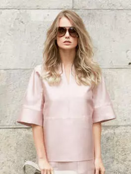 Выкройка: Блузка с прямыми рельефными швами