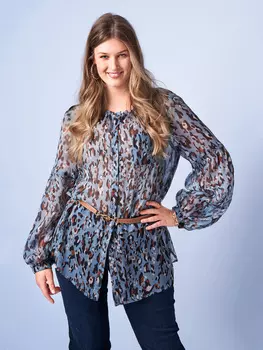 Выкройка: Блузка с пышными рукавами