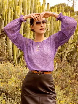 Выкройка: Блузка с пышными рукавами