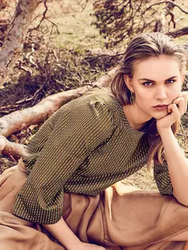 Выкройка: Блузка с расклешенными рукавами