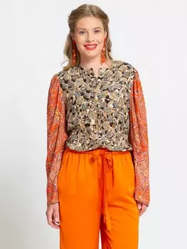 Выкройка: Блузка с расклешенными рукавами