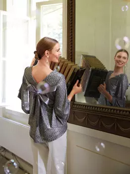 Выкройка: Блузка с расклешенными рукавами