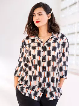 Выкройка: Блузка с рукавами 3/4