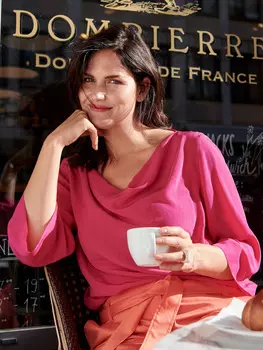 Выкройка: Блузка с рукавами 3/4