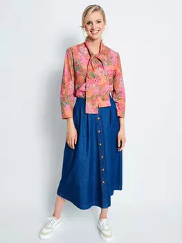 Выкройка: Блузка с рукавами 7/8